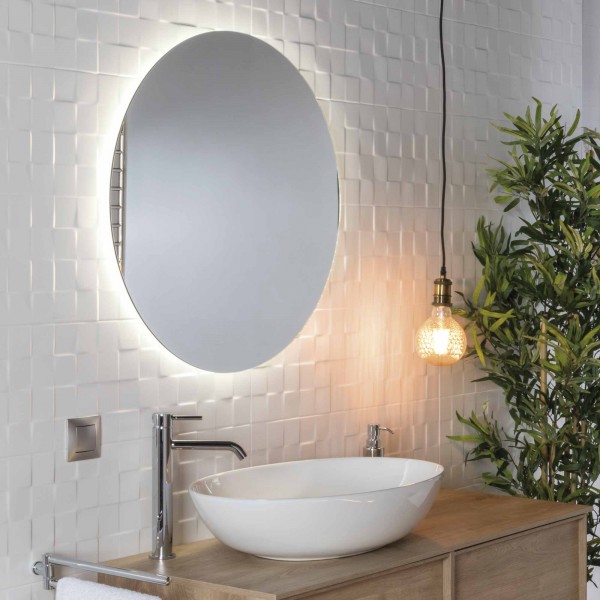 Espejo baño BRILLE Plus con luz led y antivaho de 80 a 120 cm