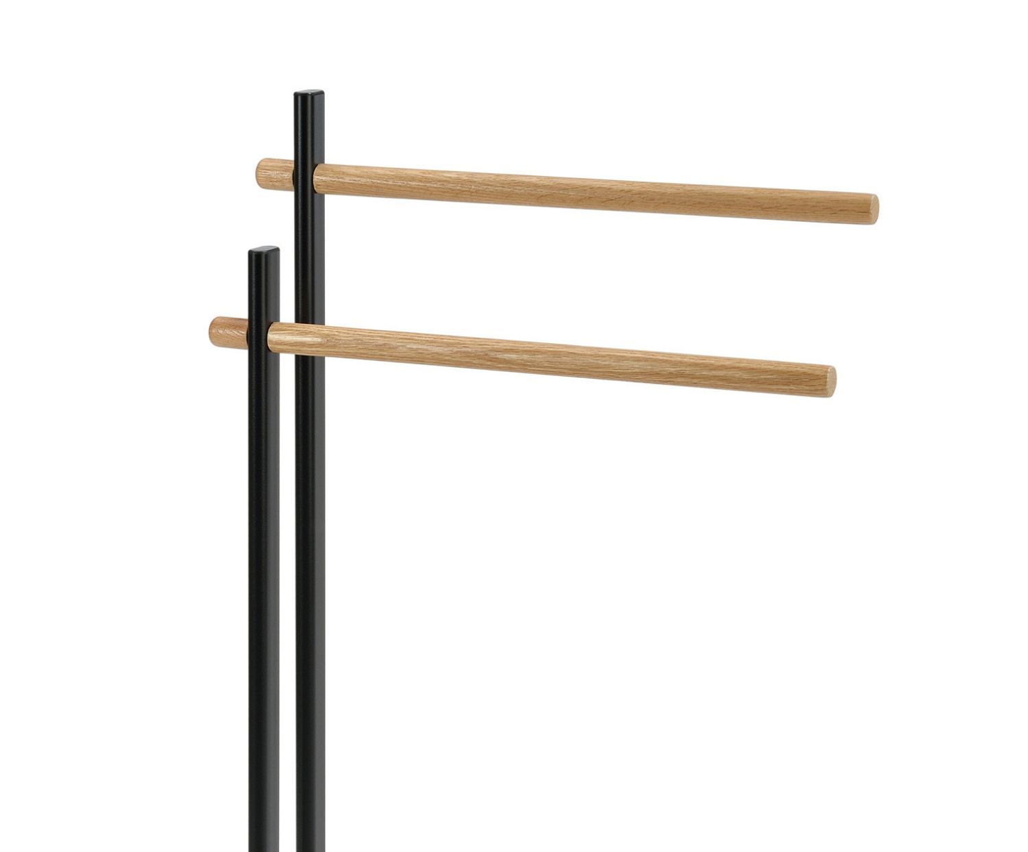 Toallero de pie negro de madera estilo nórdico - HSF Materiales de  Construcción